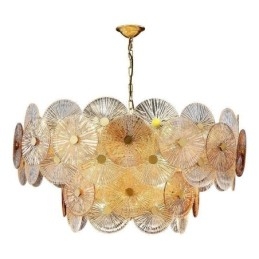 Nowoczesny żyrandol Spark Disc Firework Glass Pendant Lamp Home Deco Lighting