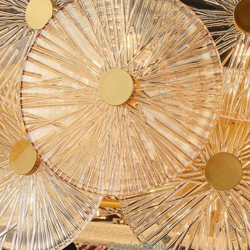 Nowoczesny żyrandol Spark Disc Firework Glass Pendant Lamp Home Deco Lighting