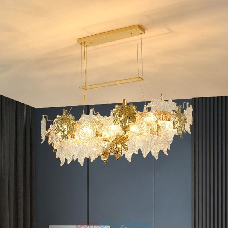 Klonowy liść wiszący lampa domowa dekoracja szkło oświetlenie