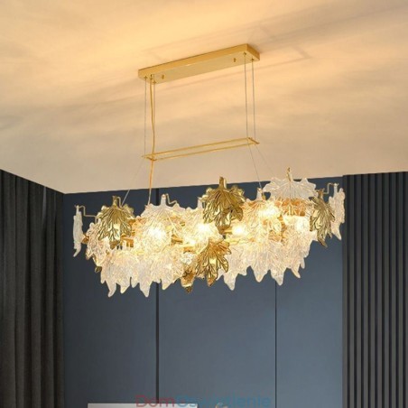 Klonowy liść wiszący lampa domowa dekoracja szkło oświetlenie Klonowy liść wiszący lampa domowa dekoracja szkło oświetlenie