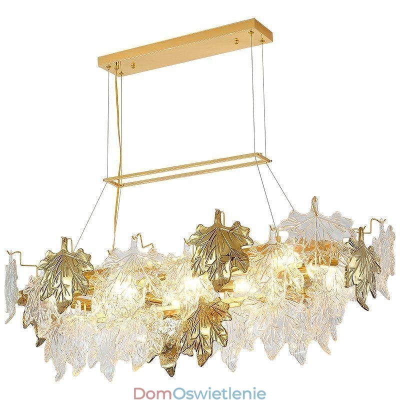 Klonowy liść wiszący lampa domowa dekoracja szkło oświetlenie