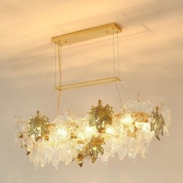 Klonowy liść wiszący lampa domowa dekoracja szkło oświetlenie