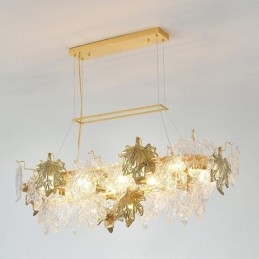 Klonowy liść wiszący lampa domowa dekoracja szkło oświetlenie