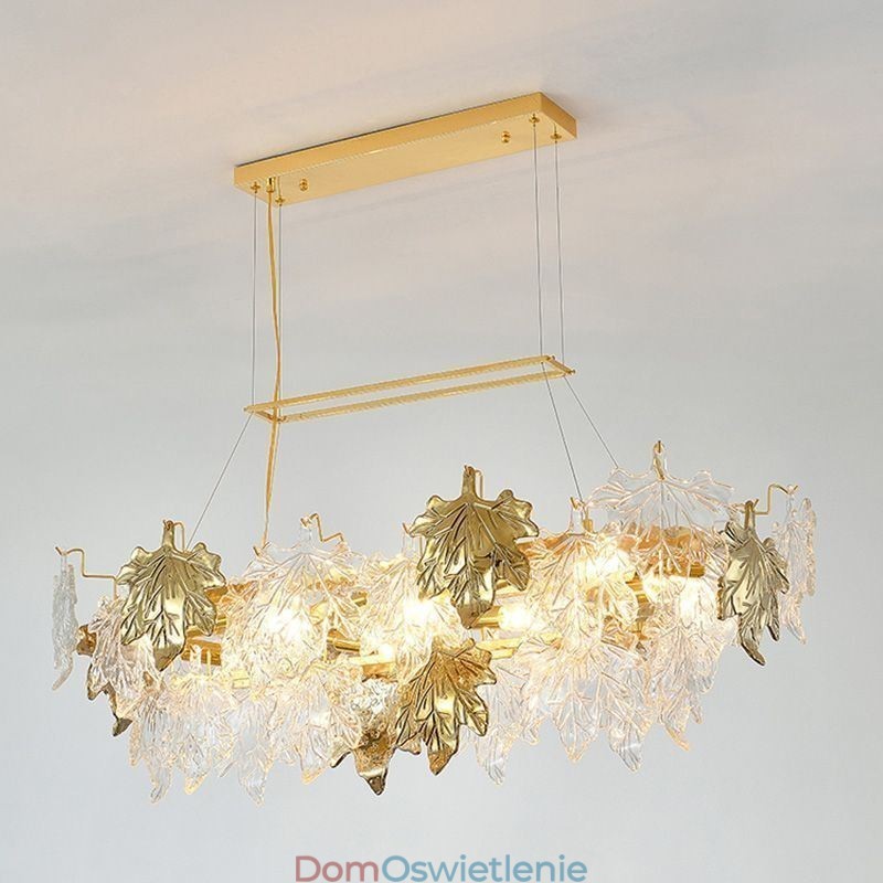 Klonowy liść wiszący lampa domowa dekoracja szkło oświetlenie