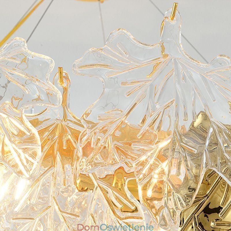 Klonowy liść wiszący lampa domowa dekoracja szkło oświetlenie