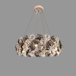 Lekki luksusowy szklany żyrandol nowoczesna minimalistyczna lampa wisząca salon