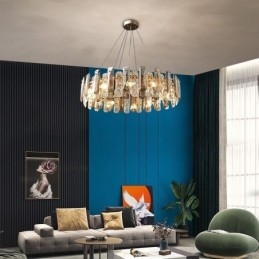 Europejska szklana lampa wisząca luksusowa lampa wisząca