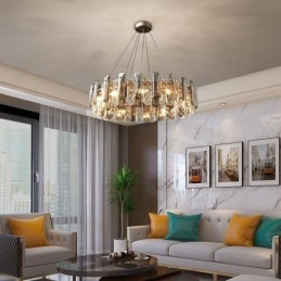 Europejska szklana lampa wisząca luksusowa lampa wisząca