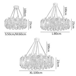 Europejska szklana lampa wisząca luksusowa lampa wisząca