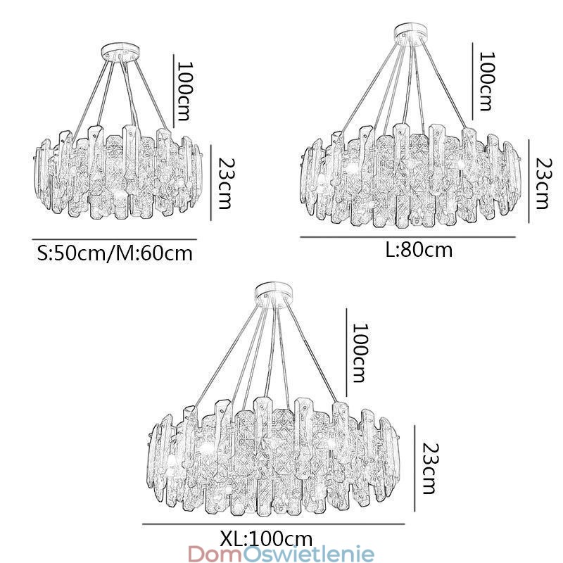 Europejska szklana lampa wisząca luksusowa lampa wisząca