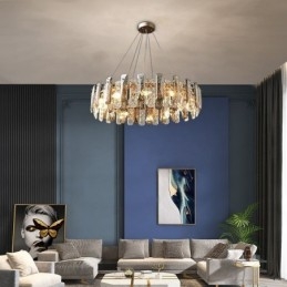 Europejska szklana lampa wisząca luksusowa lampa wisząca