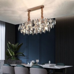 Luksusowa lampa wisząca do domu, dekoracja szklana, żyrandol, salon