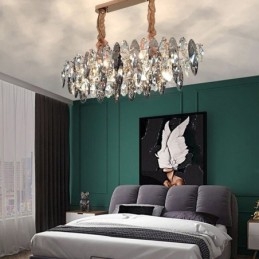 Luksusowa lampa wisząca do domu, dekoracja szklana, żyrandol, salon