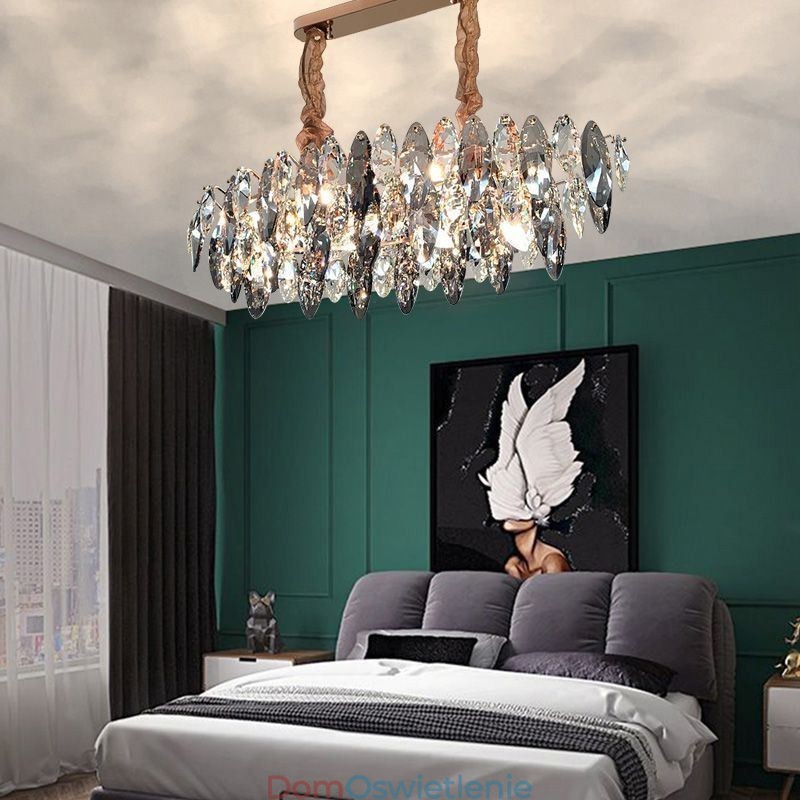 Luksusowa lampa wisząca do domu, dekoracja szklana, żyrandol, salon