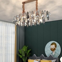 Luksusowa lampa wisząca do domu, dekoracja szklana, żyrandol, salon