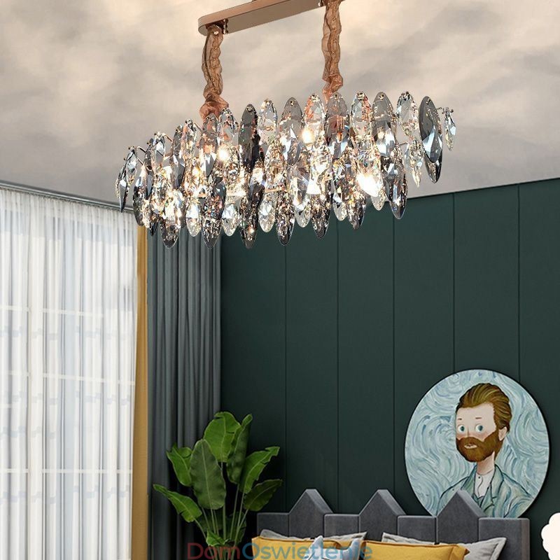 Luksusowa lampa wisząca do domu, dekoracja szklana, żyrandol, salon
