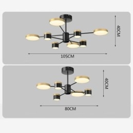 Żyrandol Gwiazda Projekcja Wisząca Lampa
