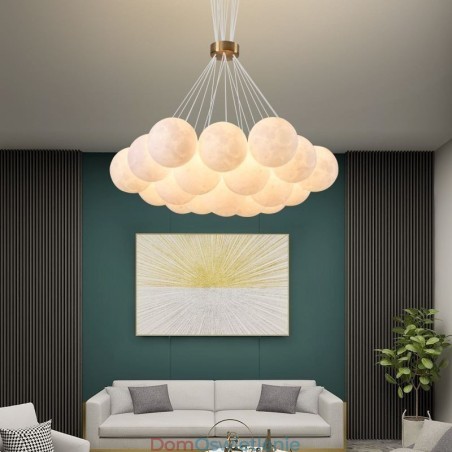 Żyrandol Moon Bubble Nowoczesna lampa wisząca w kształcie kulek 3D Żyrandol Moon Bubble Nowoczesna lampa wisząca w kształcie kulek 3D
