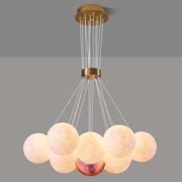 Żyrandol Moon Bubble Nowoczesna lampa wisząca w kształcie kulek 3D