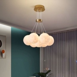 Żyrandol Moon Bubble Nowoczesna lampa wisząca w kształcie kulek 3D
