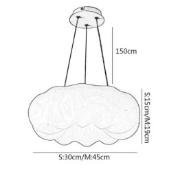 Nordic Lampa wisząca Kreatywność Dynia Kształt Wiszące Lampy