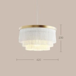 Nordic Dekoracyjna Lampa Wisząca Ciepła Romantyczna Tassel Żyrandol Kreatywna Lampa Wisząca