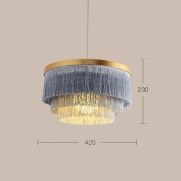 Nordic Dekoracyjna Lampa Wisząca Ciepła Romantyczna Tassel Żyrandol Kreatywna Lampa Wisząca