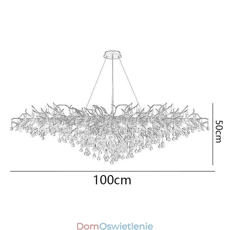 Luksusowy kryształowy żyrandol złoty nowoczesny sufit wiszący lampa jadalnia