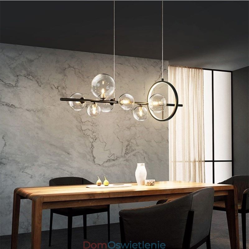Nowoczesna szklana bańka wisząca lampa G9 żarówki żyrandol