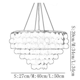Capiz Shell Pendant Light Natural Wiszący Okrągły Warstwowy Żyrandol
