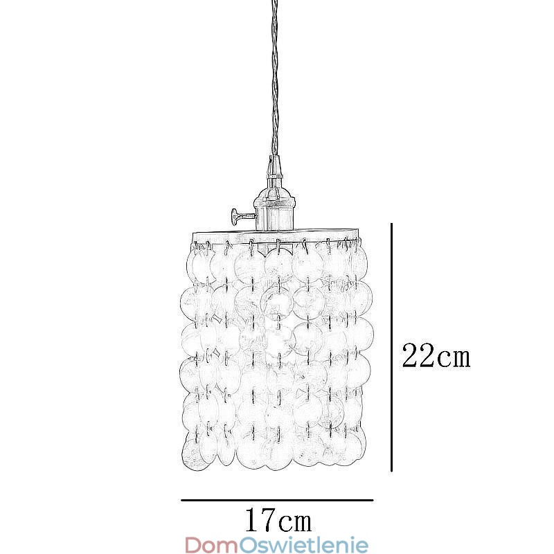 Nowoczesny klasyczny żyrandol z białym kloszem muszli, lampa wisząca, sufitowa