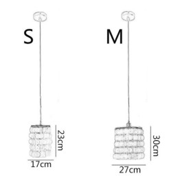 Nowoczesna lampa wisząca Capiz Współczesne mini oświetlenie sufitowe wiszące jadalnia