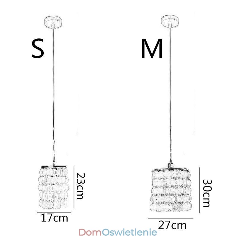 Nowoczesna lampa wisząca Capiz Współczesne mini oświetlenie sufitowe wiszące jadalnia