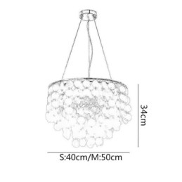 Nowoczesna biała muszla sufitowa lampa wisząca żyrandol