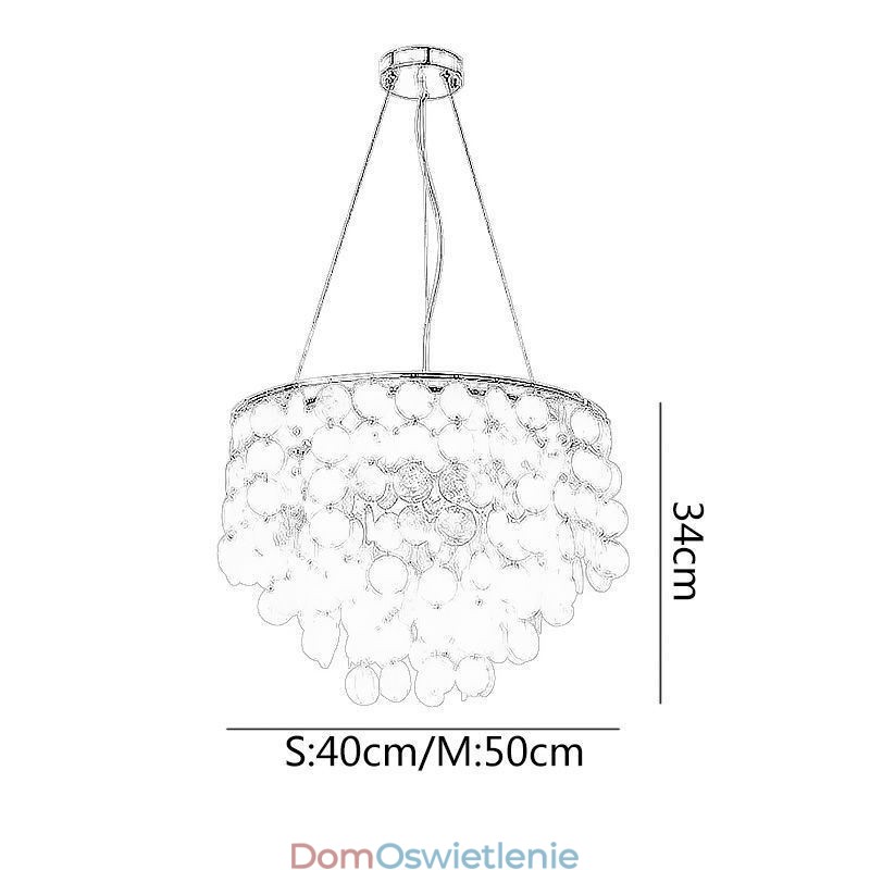 Nowoczesna biała muszla sufitowa lampa wisząca żyrandol