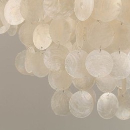 Nowoczesna biała muszla sufitowa lampa wisząca żyrandol