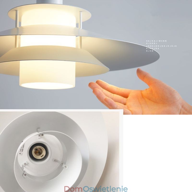 Nordic Aluminiowa lampa wisząca Nowoczesne minimalistyczne oświetlenie sufitowe