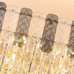 Nowoczesna kryształowa lampa wisząca Luksusowa owalna lampa wisząca