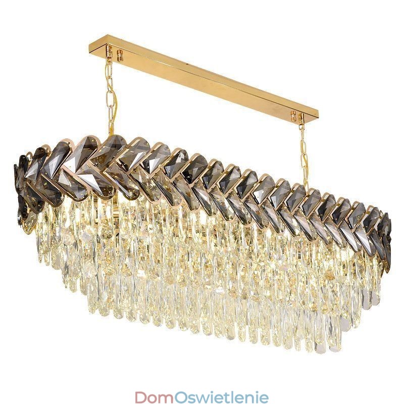 Europejska kryształowa lampa wisząca Luksusowa owalna lampa sufitowa