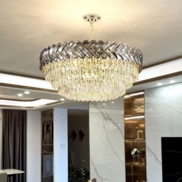 Kryształowa lampa wisząca Złota lampa sufitowa