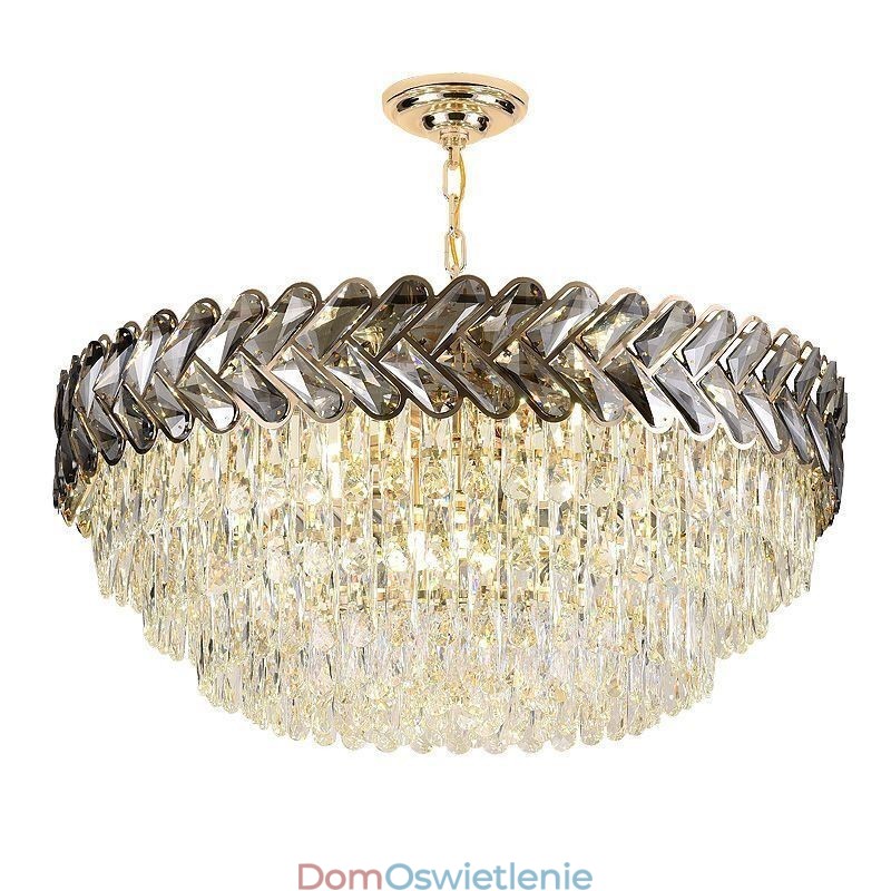 Kryształowa lampa wisząca Złota lampa sufitowa