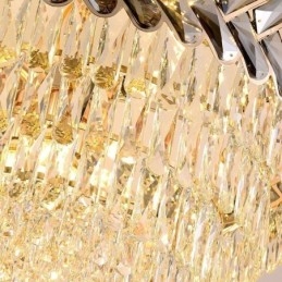 Kryształowa lampa wisząca Złota lampa sufitowa