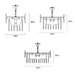 Luksusowa lampa wisząca Kryształowa złota lampa sufitowa
