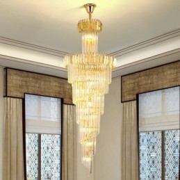 Lśniąca lampa wisząca Duża lampa sufitowa