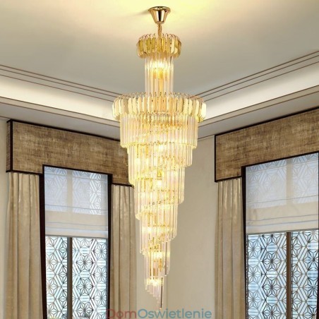 Lśniąca lampa wisząca Duża lampa sufitowa Lśniąca lampa wisząca Duża lampa sufitowa