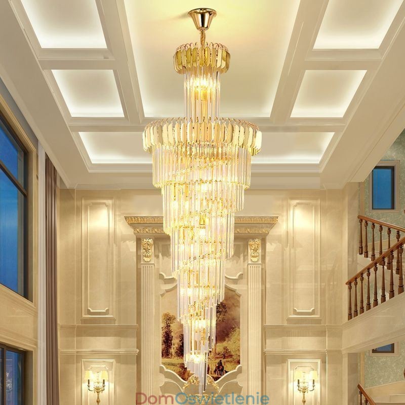 Lśniąca lampa wisząca Duża lampa sufitowa