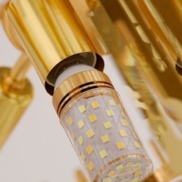 Elegancka lampa wisząca kryształowa okrągła oprawa sufitowa
