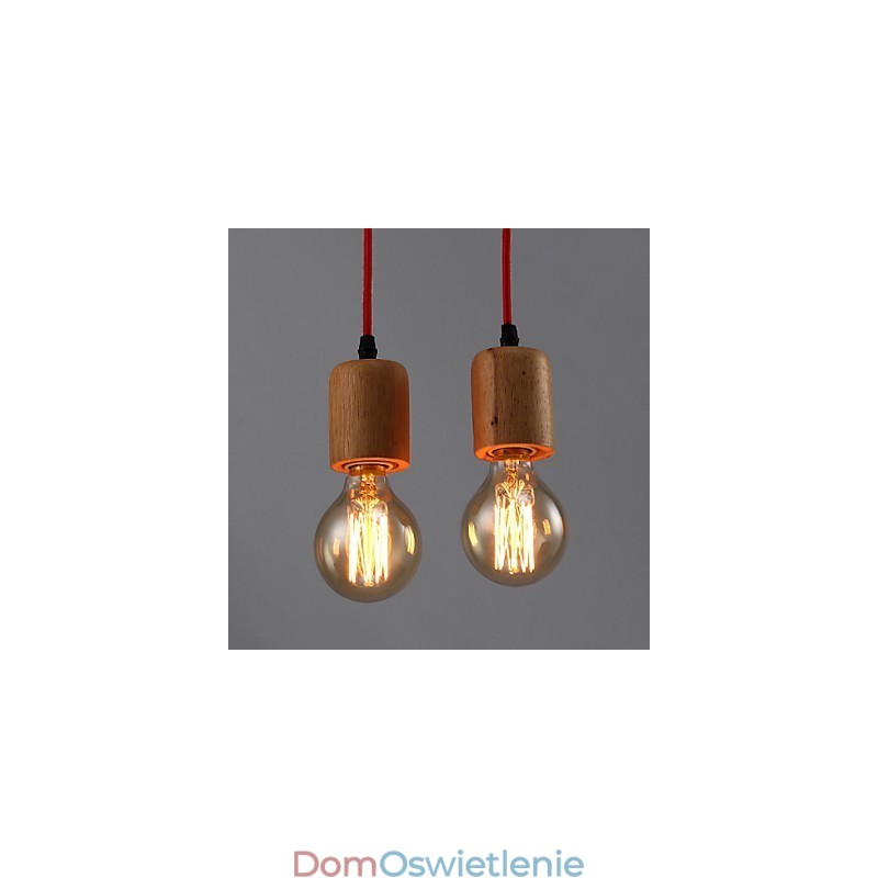 Żyrandol Mini Styl Nowoczesny Współczesny Drewno Bambus