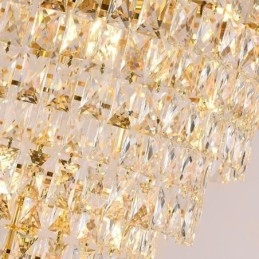 Europejska kryształowa lampa wisząca stożkowa lampa wisząca