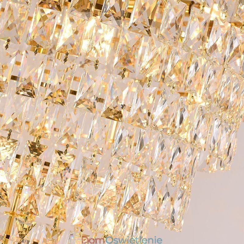 Europejska kryształowa lampa wisząca stożkowa lampa wisząca